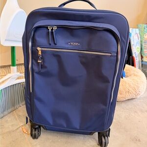 Tumi Navy Softside Spinner Carry-On